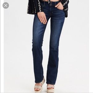 American Eagle dark wash Artist flare leg jeans 10